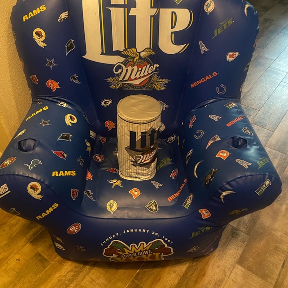 Miller Lite Other - Miller Lite Inflatable Chair - Blue